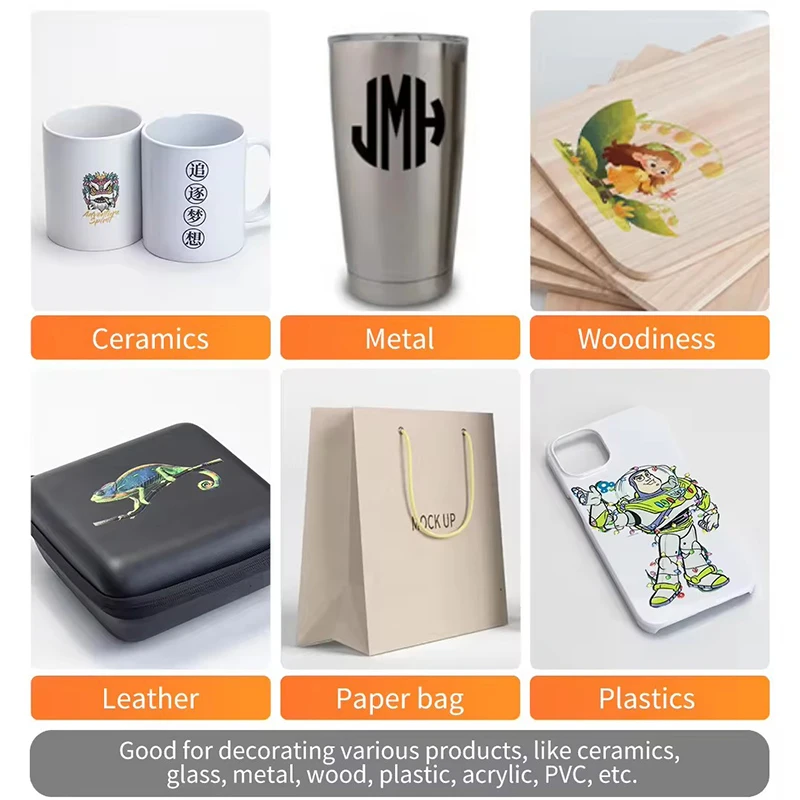 Sixfar جديد A3 UV DTF ملصق طابعة نقل آلة الطباعة مجموعة AB فيلم 30 سنتيمتر Impresora DTF لزجاجة كوب النار الزجاج مائي