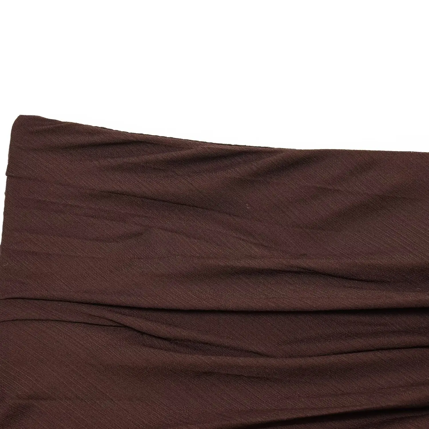 Spring New Arrival Women's Skirt Semi-Transparent Pleated Design High Waist A-Line Summer Casual Zipper Pure Color Polyester