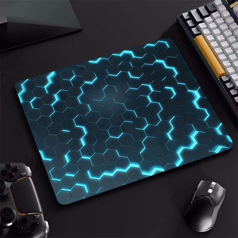 

Small Mouse Pads Geometric Gaming Mousepads 20x25cm Honeycomb Mousepad Hexagon Gamer Rubber Mat Company Desk Pad Design For Gift