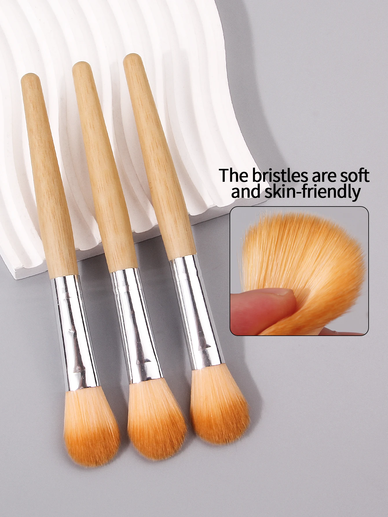Brocha de cutis profesional de alta calidad, brocha para colorete súper suave y Ultra densa, brocha para polvos de base suave para principiantes