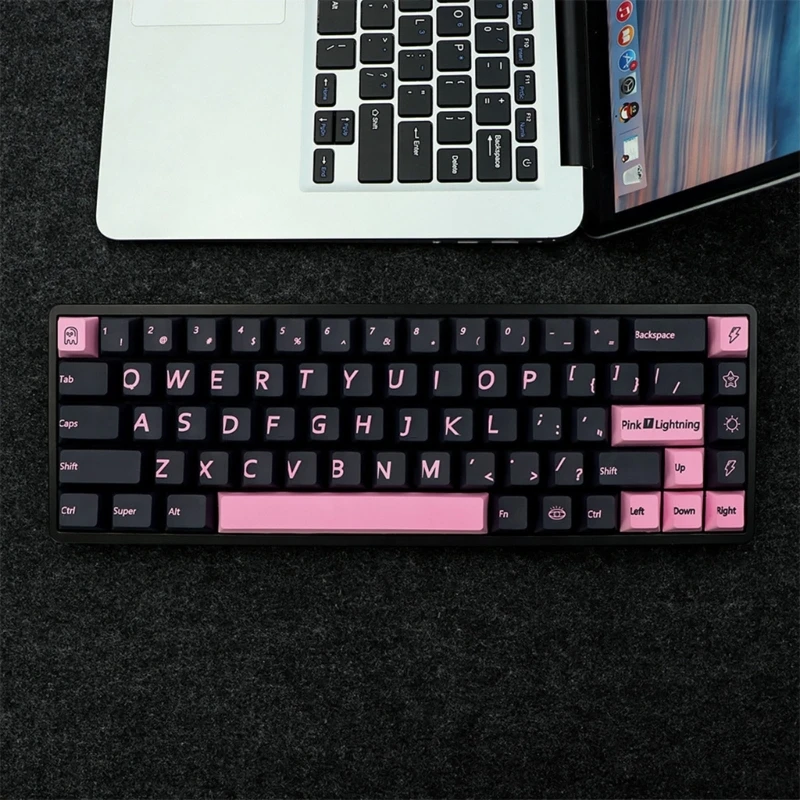 Tomato Caps Pink Keycap PBT Dye Sublimation Keycap 137/148/11 Keys Cherry for Mechanical Keyboard