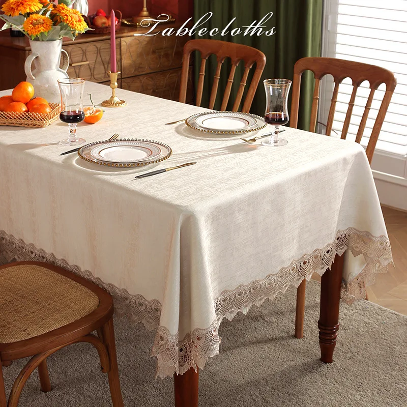 

2024 High grade rustic tablecloth, Nordic minimalist modern rectangular dining table cloth
