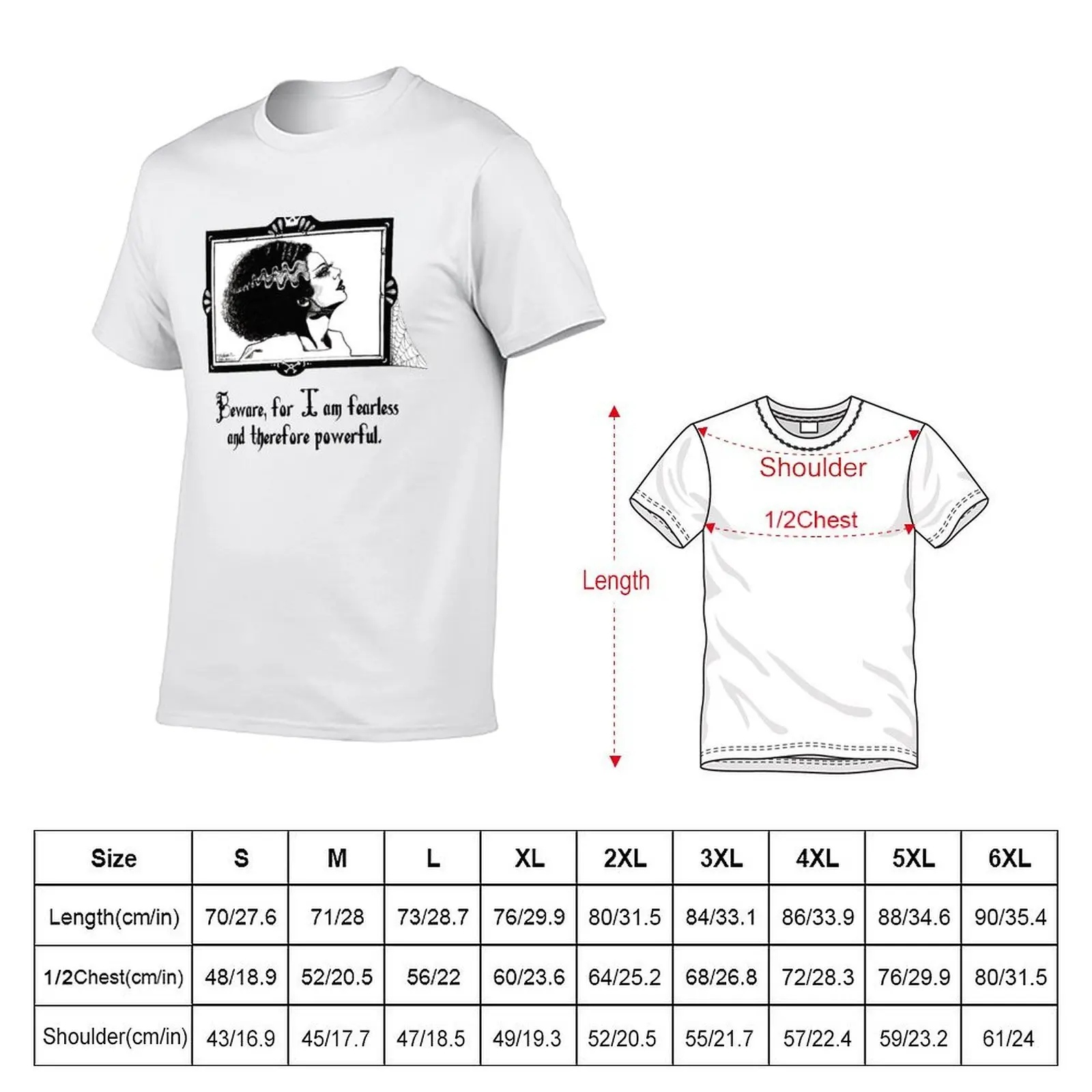 Beware, for I am fearless and therefore powerful. T-Shirt for a boy cute tops oversized t shirts for men