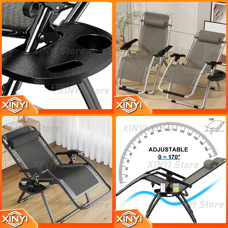 for Garden Sun Outdoor Folding Tray Massage Zero Gravity Chaise Lounge for Beach Lawn Patio Backyard Relaxation Recliner
