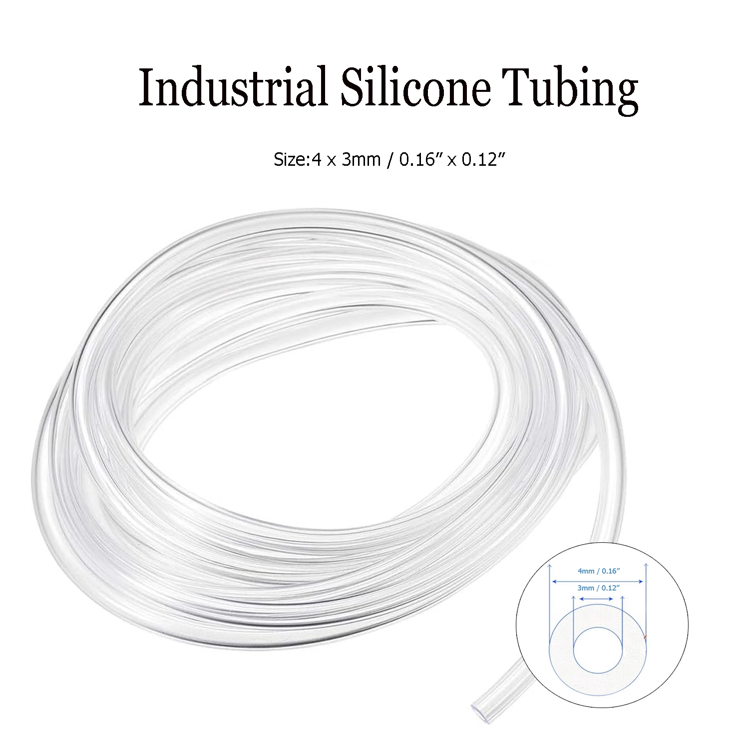 1-5Pcs 70cm Clear Soft Silicone Hose Flexible Tubing for Aquaponics Air Pump Watering DIY Craft - Durable Water Transfer Hose