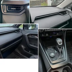 LHD! RHD! For Toyota RAV4 2019-2024 Car Accessories Matte Black ABS Interior Protector Moldings Cover A Set