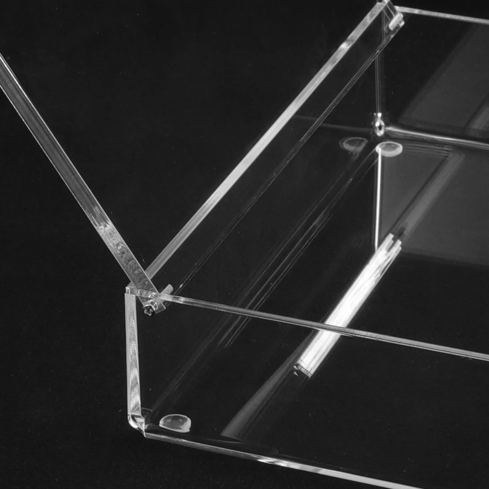 

Acrylic Storage Box Clear Transparent Multi-Function Pen Organizer Pencil Case For Office School Supplies Desktop