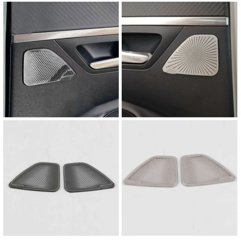 Door Speaker Audio Pillar A Loudspeaker Decoration Cover Trim Styling For Peugeot 3008 GT 5008 2017 2018 2019 2020 Accessories