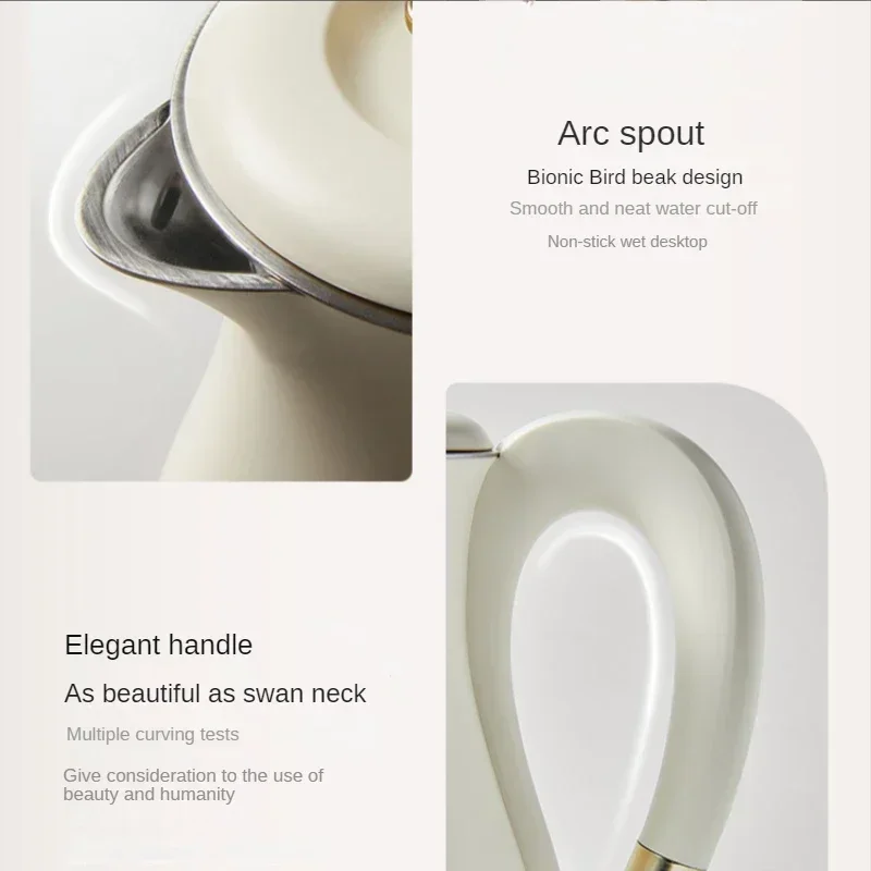 Bouilloire électrique en acier inoxydable, théière automatique, grande capacité, 220V, 007 hlod, 304