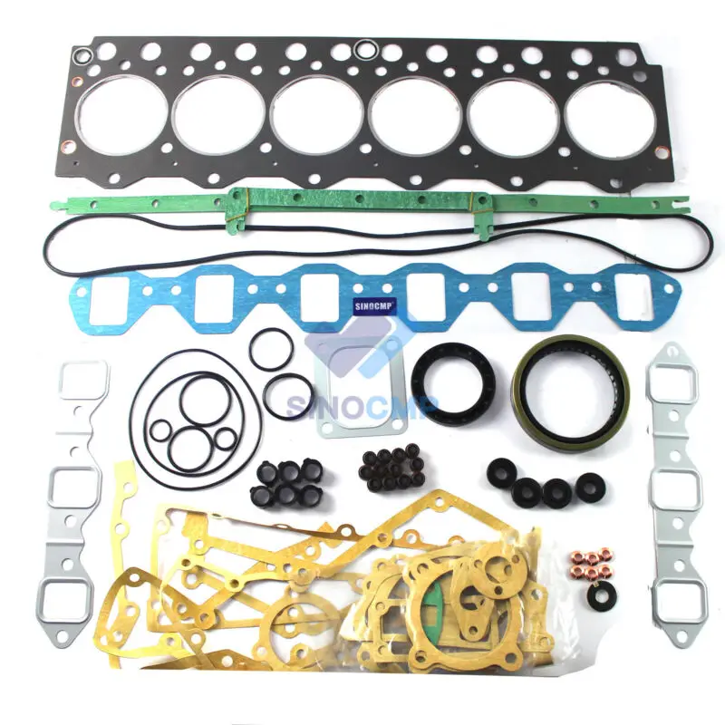 Overhaul Gasket Kit 6206K13100 6206K23100 6207K22001 for Komatsu Yanmar FD33N Forklift Excavator w/ 6D95 S6D95 6D95L Engine