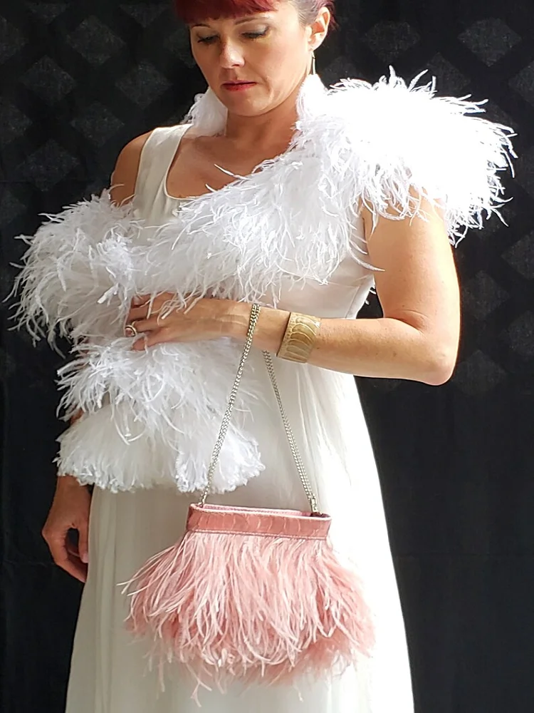 1Ply Ostrich Feather Boa 13-15 - огляд і ціна Feather Trim Marabou
