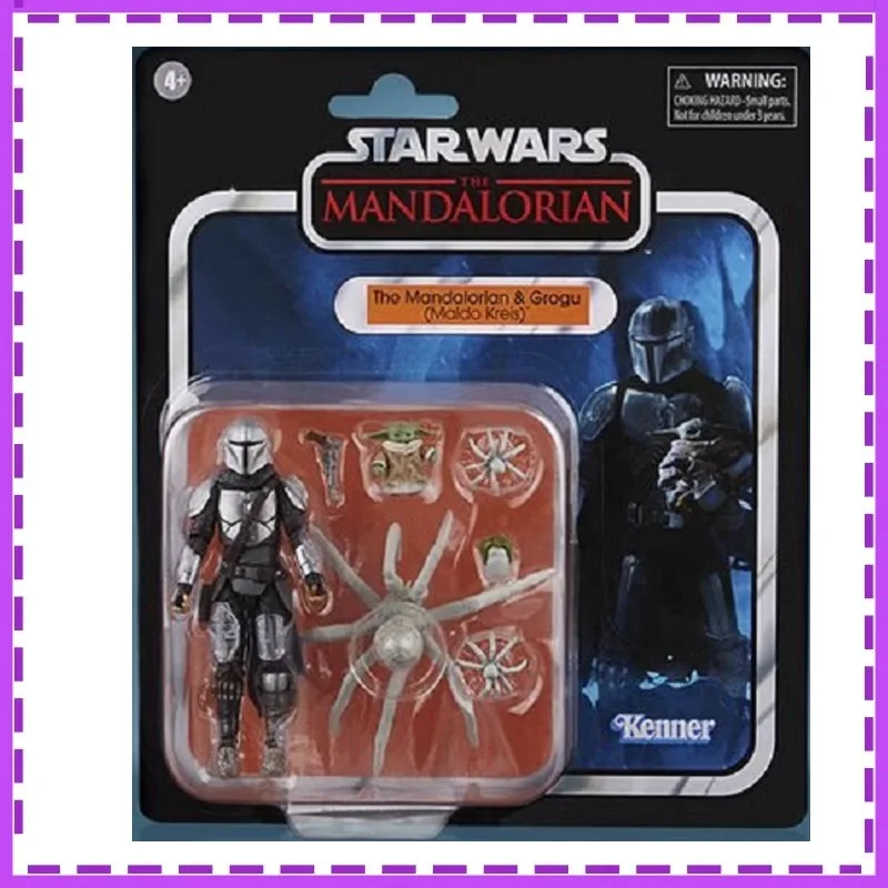 Hasbro Anime Star Wars The Mandalorian Grogu and Maldo Kreis Active Joint Gifts for Children Genuine Action Figure Model Toys