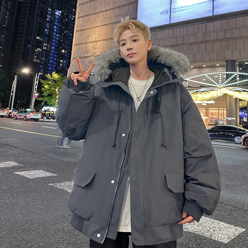 

New Windproof Keep Warm Men Parka Outdoor Duck Down Snow Jacket Windproof Coats Thickened -30 Degree Keep Warm Outdoor Outerwear