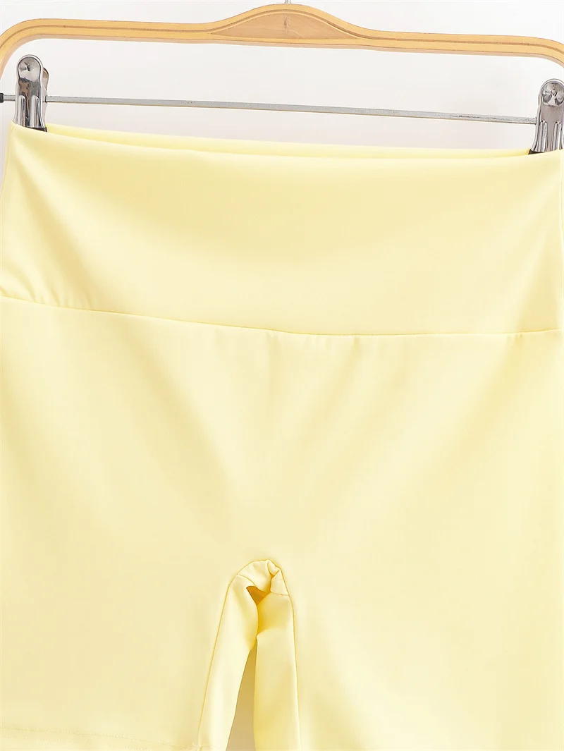Women's Shorts Summer 2025 New Yellow Yoga Cycling Sports Jogging Workout Shorts Slim Sexy Fashionable and Versatile