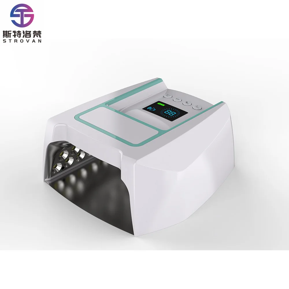 

STLF LZS Rechargeable 126w Uv Lamp Wireless Cordless Gel Polish Light Red Led Nail Lamp for Professional Manicure Salons Nail La