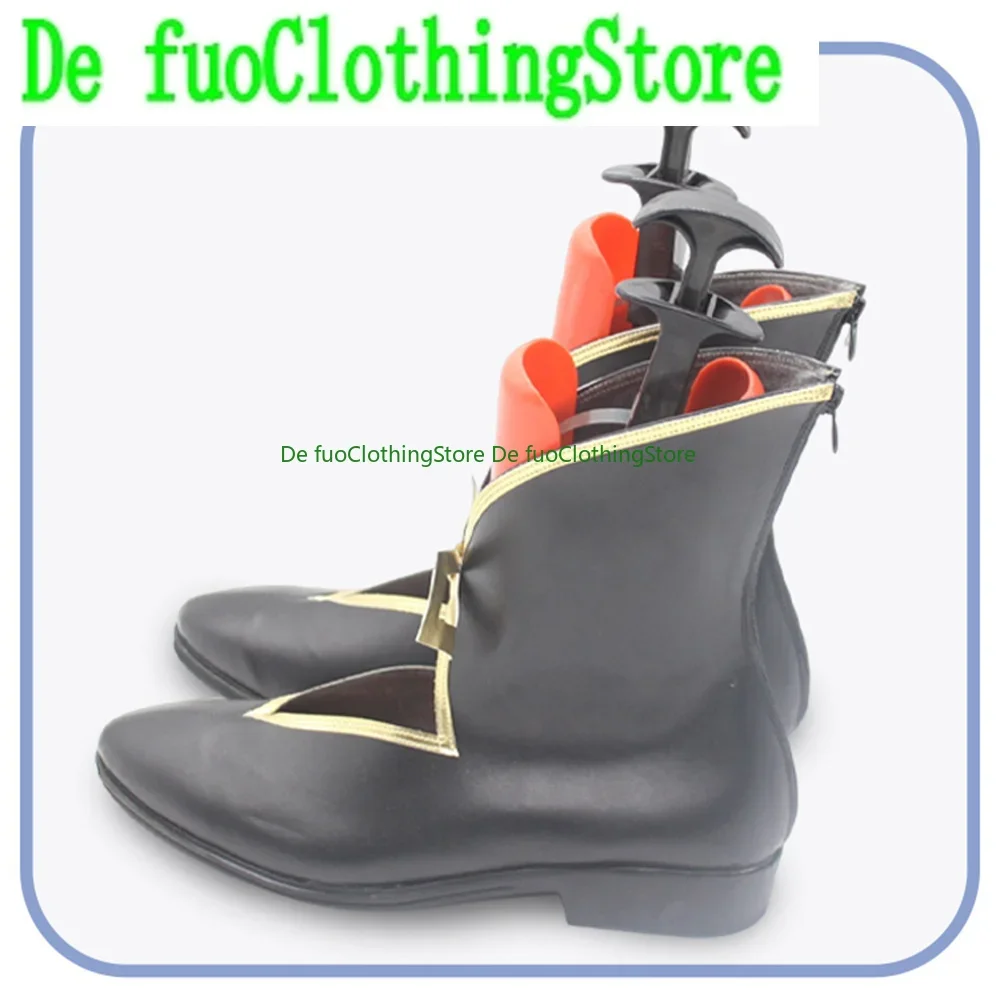 Defuo Genshin Impact Madame Ping أحذية كوسبلاي أحذية لعبة أنيمي كرنفال حفلة الهالوين عيد الميلاد متجر الأحذية