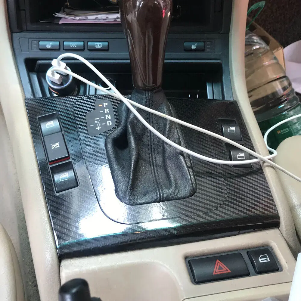 For BMW 3 Series E46 4 DOORS 5D Carbon Fiber Pattern Interior DIY Trim Decals - Image 2