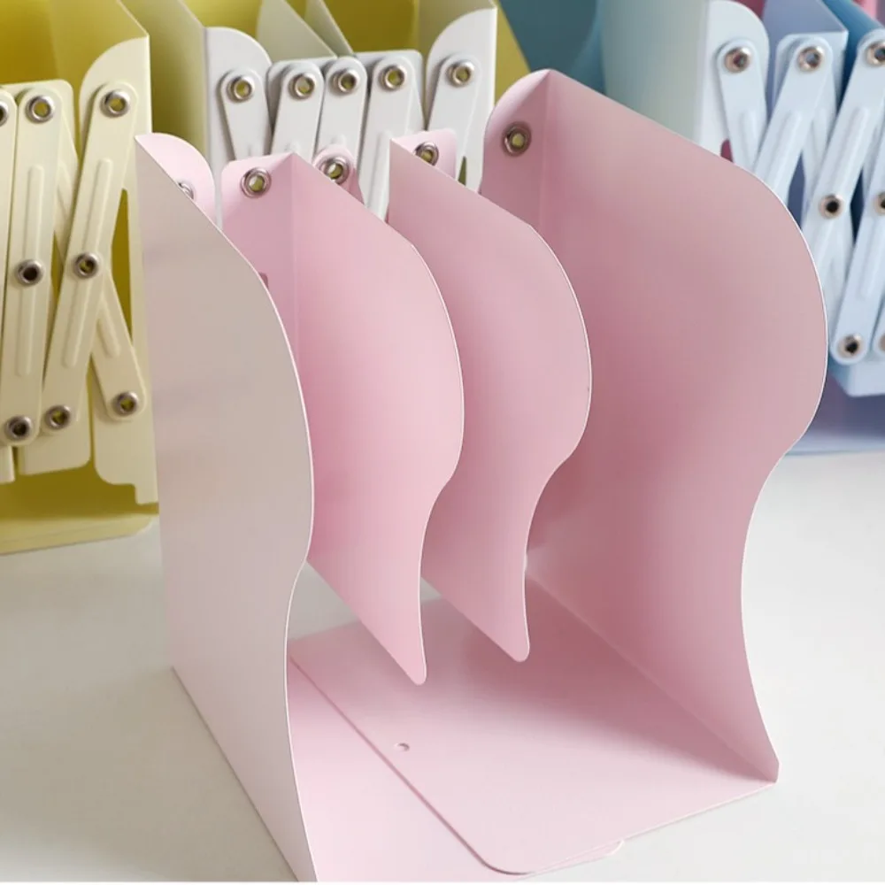 Fashion Multi-functional Bookends Retractable Folding Book Stand Adjustable Office Accessories Bookshelf