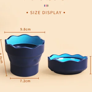 Faber-Castell-Triple & Go Artista Water Cup, dunkelgrünes Bürsten, Falten des Waschens, Rückenrücknahme retratil 8 Hauptverkäufe Green Verde Wein - №2