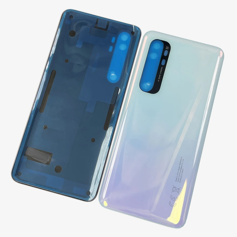 A+++ Best Back Battery Cover Housing For Xiaomi Mi Note 10 Lite Note10 Lite Door Rear Case Lid Phone Chassis with Adhesive