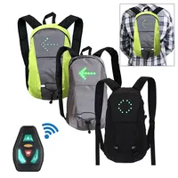 New LED Turn Signal Light Cycling Backpack Wireless Cycling Vest MTB Bike Bag Safety Reflective Warning Electric Scooter Vest