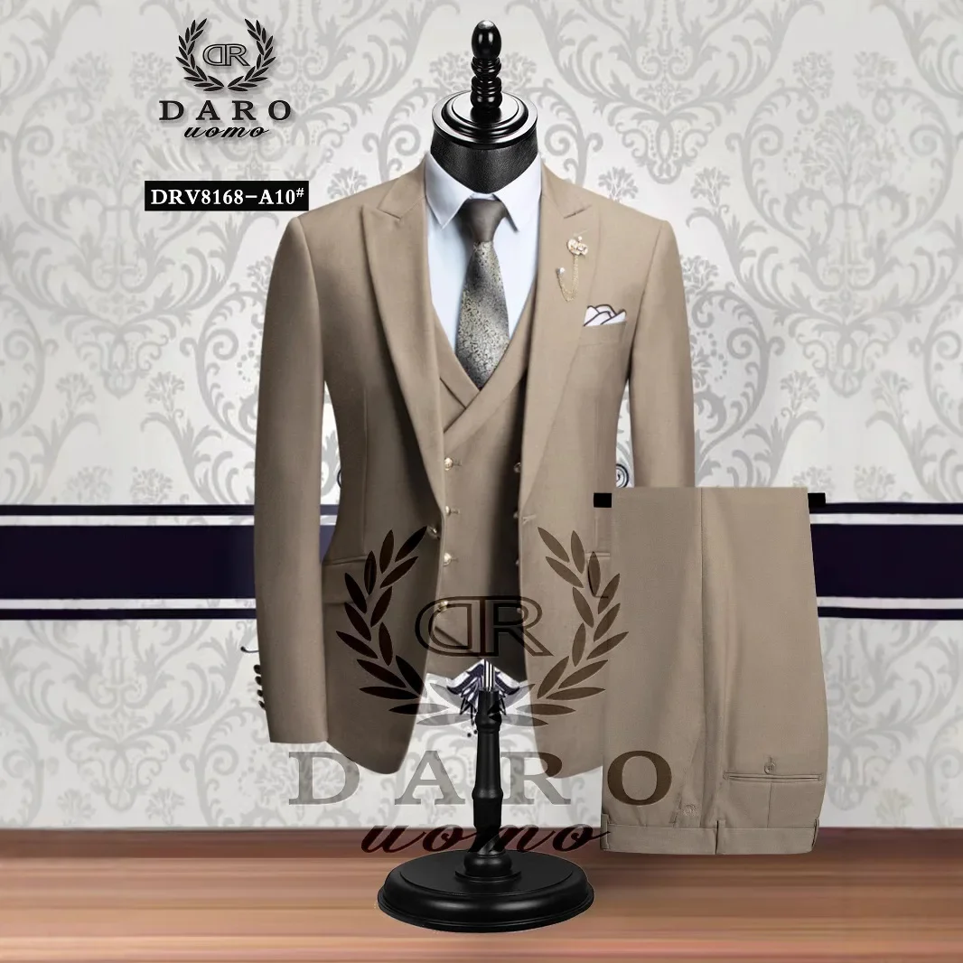 

Fashion New Men's Casual Boutique Suit Trousers / Man's Business Suit Jacket Blazers Coat Pants 2 Pcs Set Jacquard Suit Men