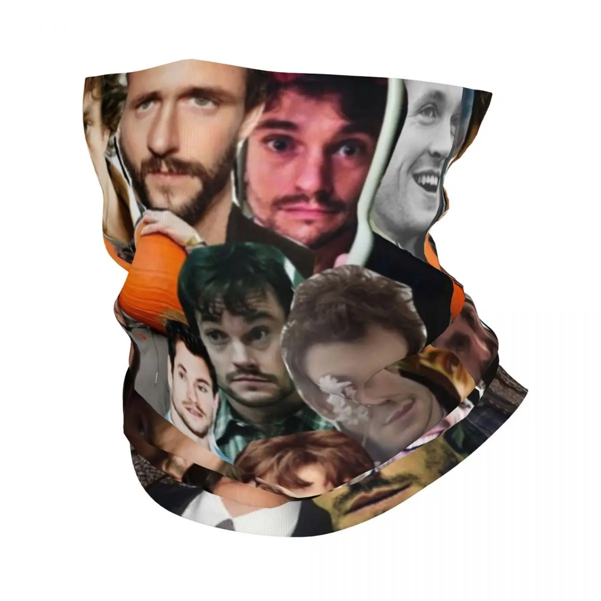 Hannibal Winter Headband Neck Warmer Women Men Ski Running Tube Scarf Hugh Dancy Will Graham Collage Face Bandana Gaiter