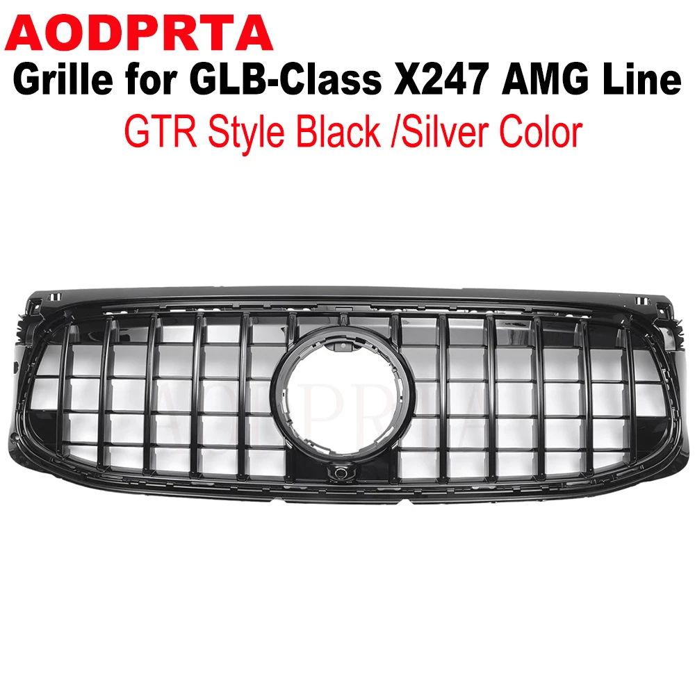 For Mercedes Benz GLB Class X247 W247 AMG Line GLB180 GLB200 2020 2021 2022 2023 GTR Style Silver Black