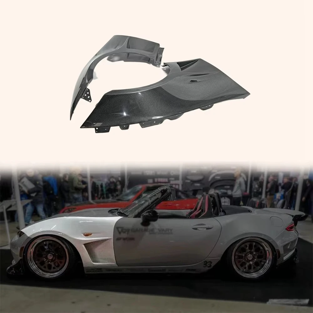 For Mx5 Miata Nd Gv Style Front Vented Fender +3Mm Carbon Fiber