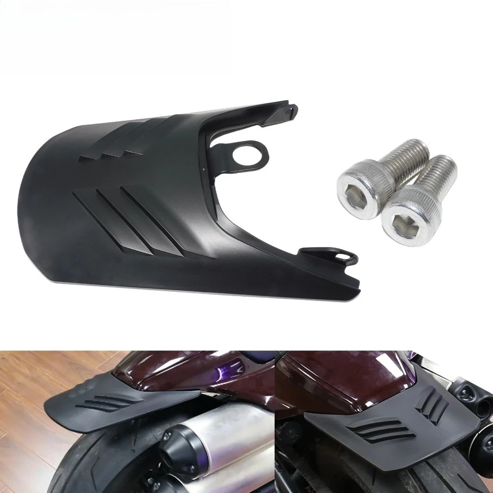 Guardabarros trasero para motocicleta, extensión de guardabarros de plástico, cubierta protectora contra salpicaduras para Harle