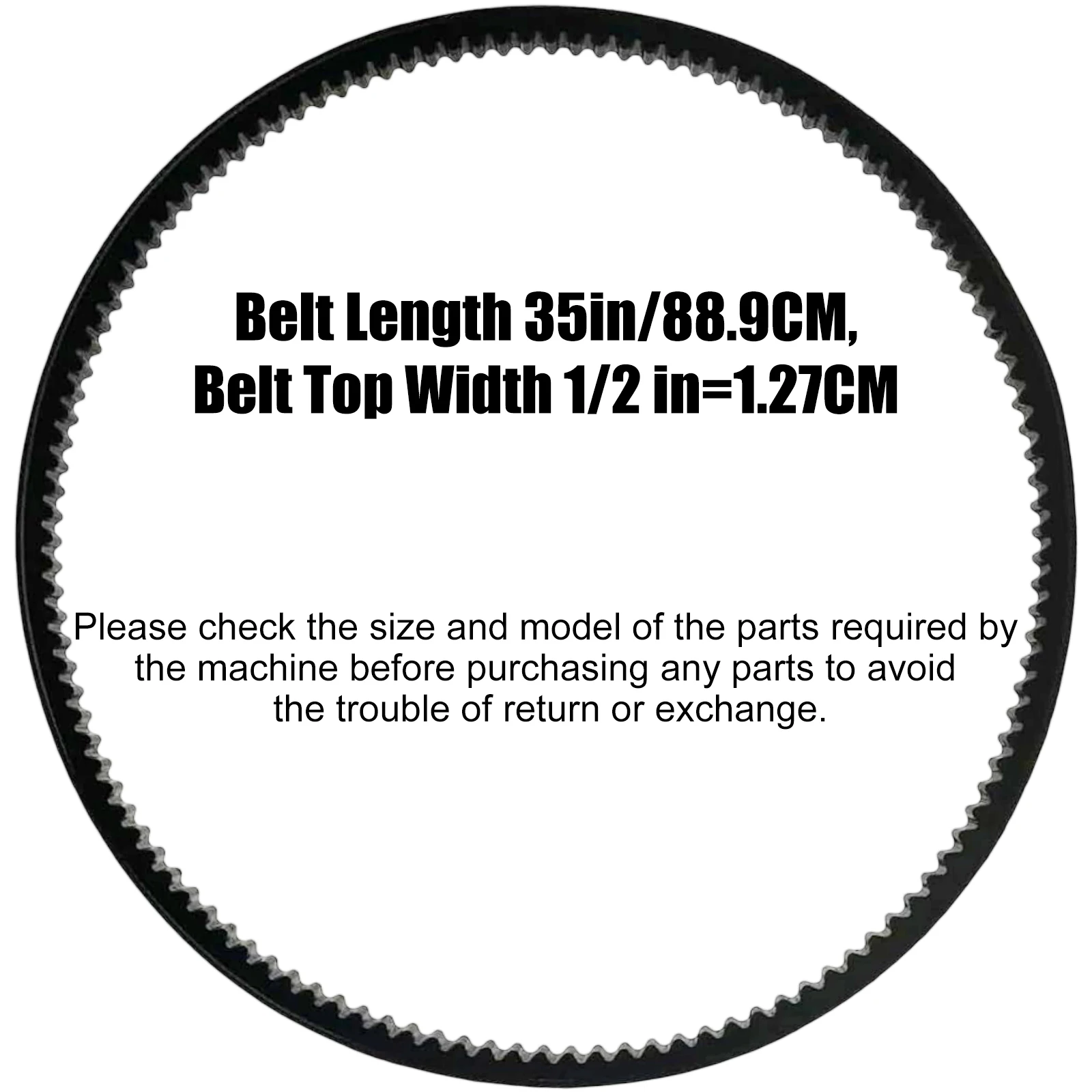 954-04050A Snow Thrower Auger Belt for MTD Yard Machines Bolens Huskee Troy-Bilt Cub Cadet Craftsman Two-Stage Snow Blowers, Rep