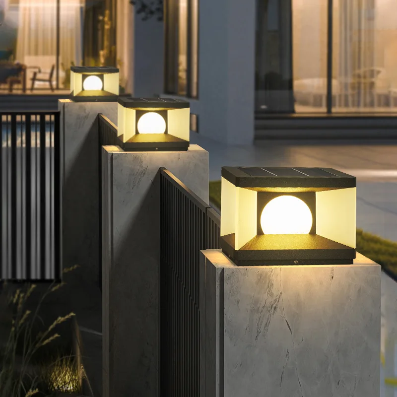 

Solar stigma light Villa gate wall light Outdoor garden light Waterproof door