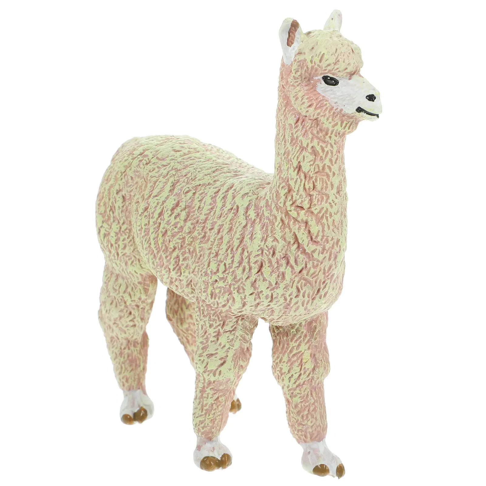 

Simulation Alpaca Animal Plastic Desktop Decoration Realistic Alpaca Recognition Educational Cognitive Figure for Kids Boys