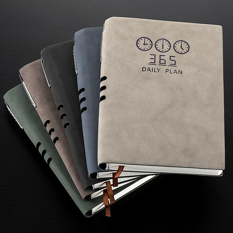 2024 Schedule Book Daily Plan Time Management Notebook Business Office Calendar Annual Calendar A5 Notebook study planner