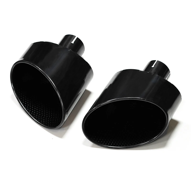 Ovale Uitlaat Tip Voor Voor Audi A3 A4 A5 A6 A7 Upgrade Naar RS3 RS4 RS5 RS6 RS7 Look Uitlaat mondstuk Uitlaatsysteem Uitlaat Tip