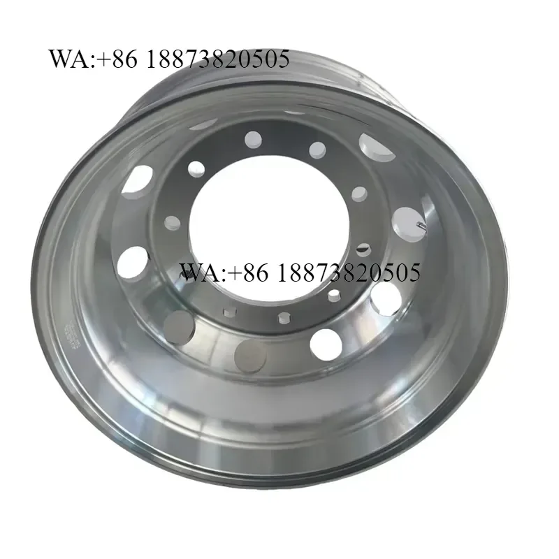 New Lightweight 22.5X8.25 High Strength Forged Aluminum Alloy Wheels Chrome Silver Finish for Foton Howo Light Trucks