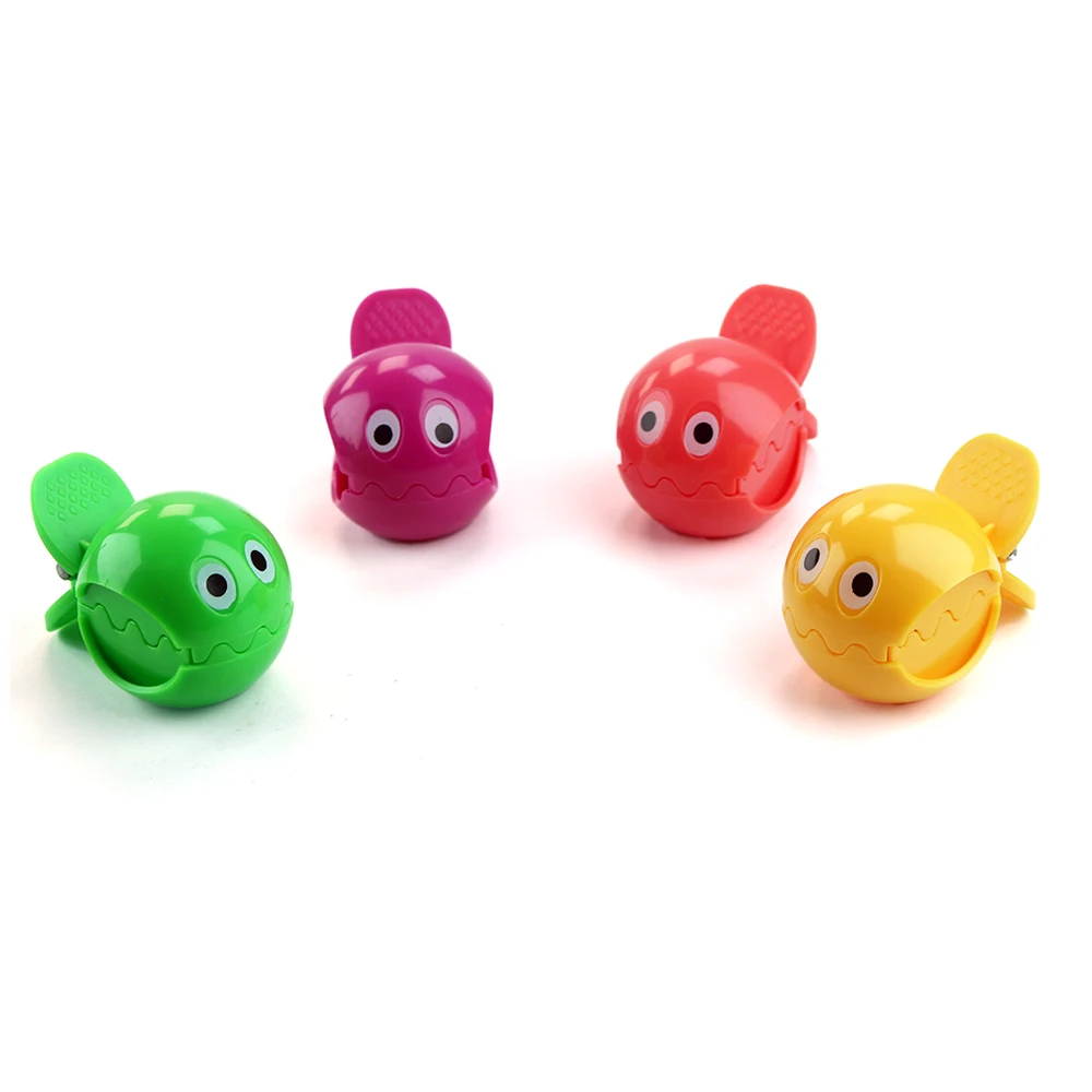 Cute cartoon fish style student office single hole plastic hand-held pencil sharpener  704A