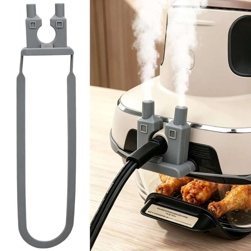 Silicone Steam Diverter with Anti-slip Fixing Strap For Ninja Crispi Air Fryer FN101GY FN101SG FN101ST Anti-scald Steam Deflecto