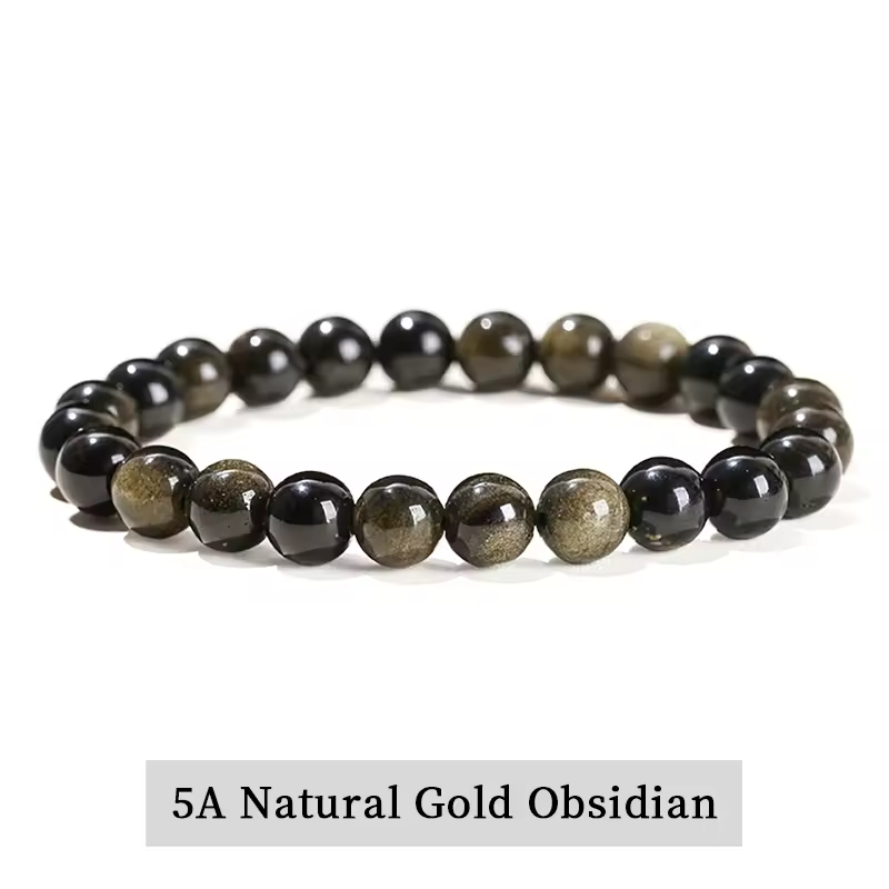 JD Natural Stone Beads Bracelet Amethyst Tiger Eye Crystal Quartz Agate Gem Beads Bangles Women Men Reiki Healling Jewelry Gift - Image 27