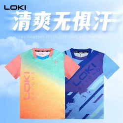 LOKI Table Tennis Jerseys kids Training T-Shorts New Style Absorb Sweat Comfort Top Quality Ping Pong children Shirt Cloth Sport