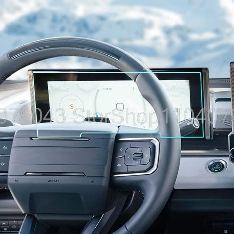 

Tempered glass screen protector For GMC Hummer EV 2022-2025 2026 car 12.3 Inch instrument dashboard anti-scratch Accessories