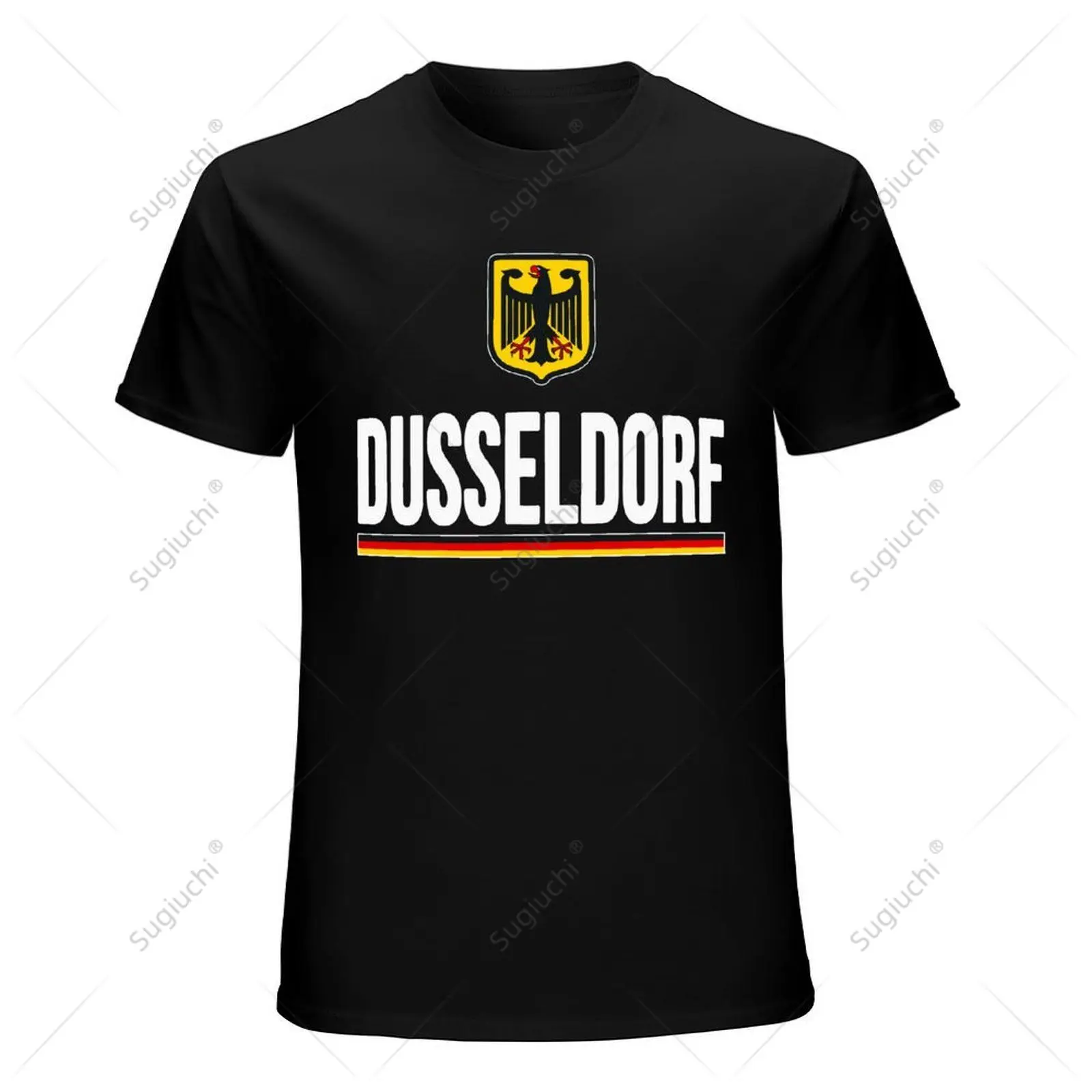 Unisex Men Dusseldorf Germany German Flag Tourist Souvenir Tshirt Tees T Shirts Women Boys 100% Cotton T-Shirt