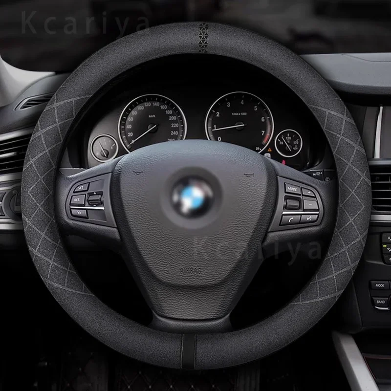 

Car Steering Wheel Cover For BMW M X1 X2 X3 X4 X5 X6 X7 E46 E39 E36 E90 E92 E82 E87 E60 E70 E72 F01 F02 F10 F12 F15 F20 F25 F30