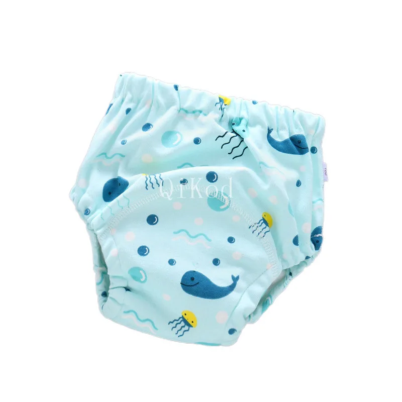 Pañal de tela lavable reutilizable para bebé, 6 capas, impermeable, para entrenamiento de orinal, bragas, cubierta, envoltura, regalo para niños