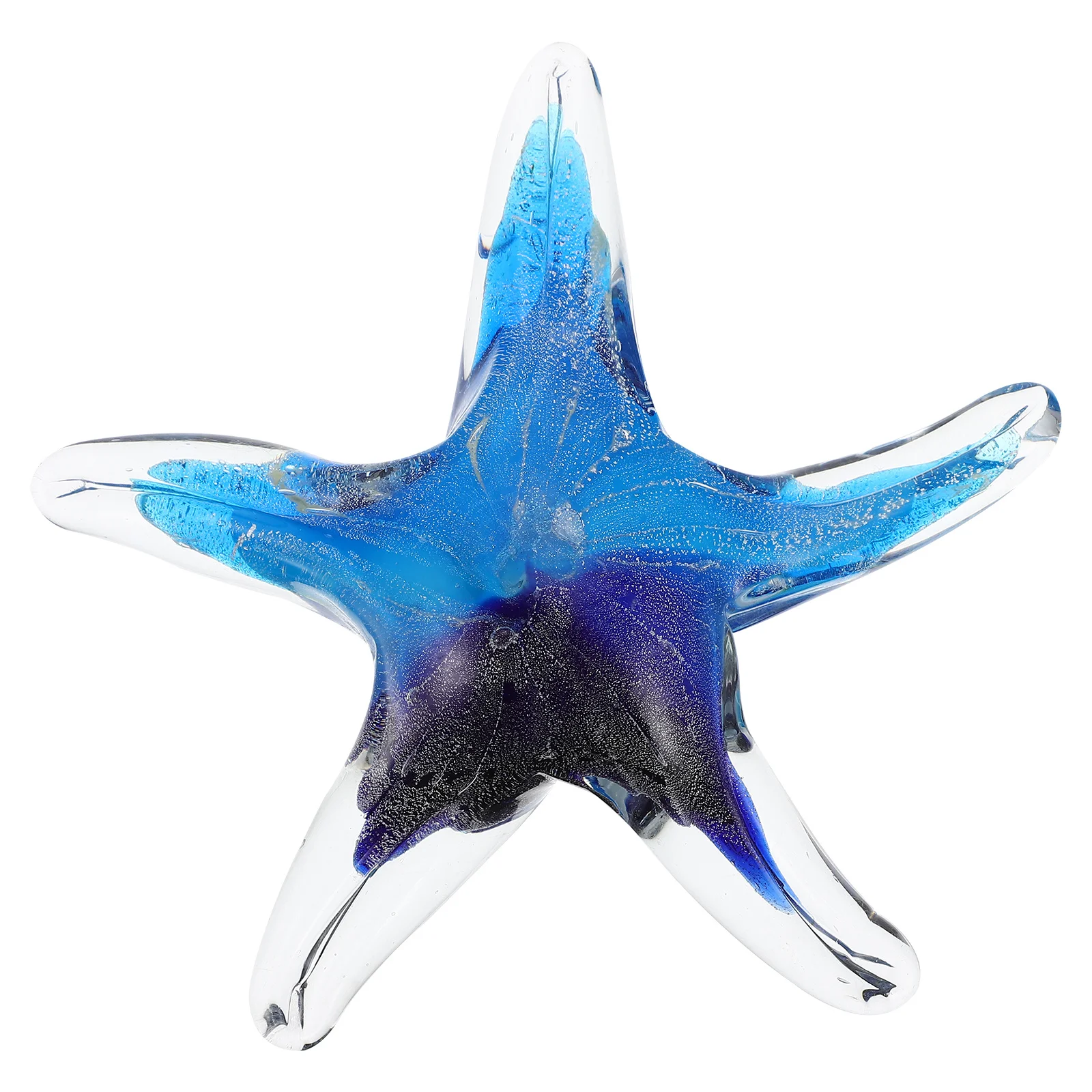 

Glass Craft Sea Star Decor Exquisite Star Fish Shaped Unique Tabletop Ornament Fine Craftsmanship Safe Use