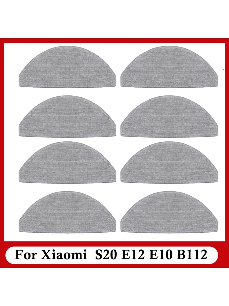 Accessoires de remplacement pour aspirateur robot Xiaomi S20 E12 E10 B112, chiffon de vadrouille lavable