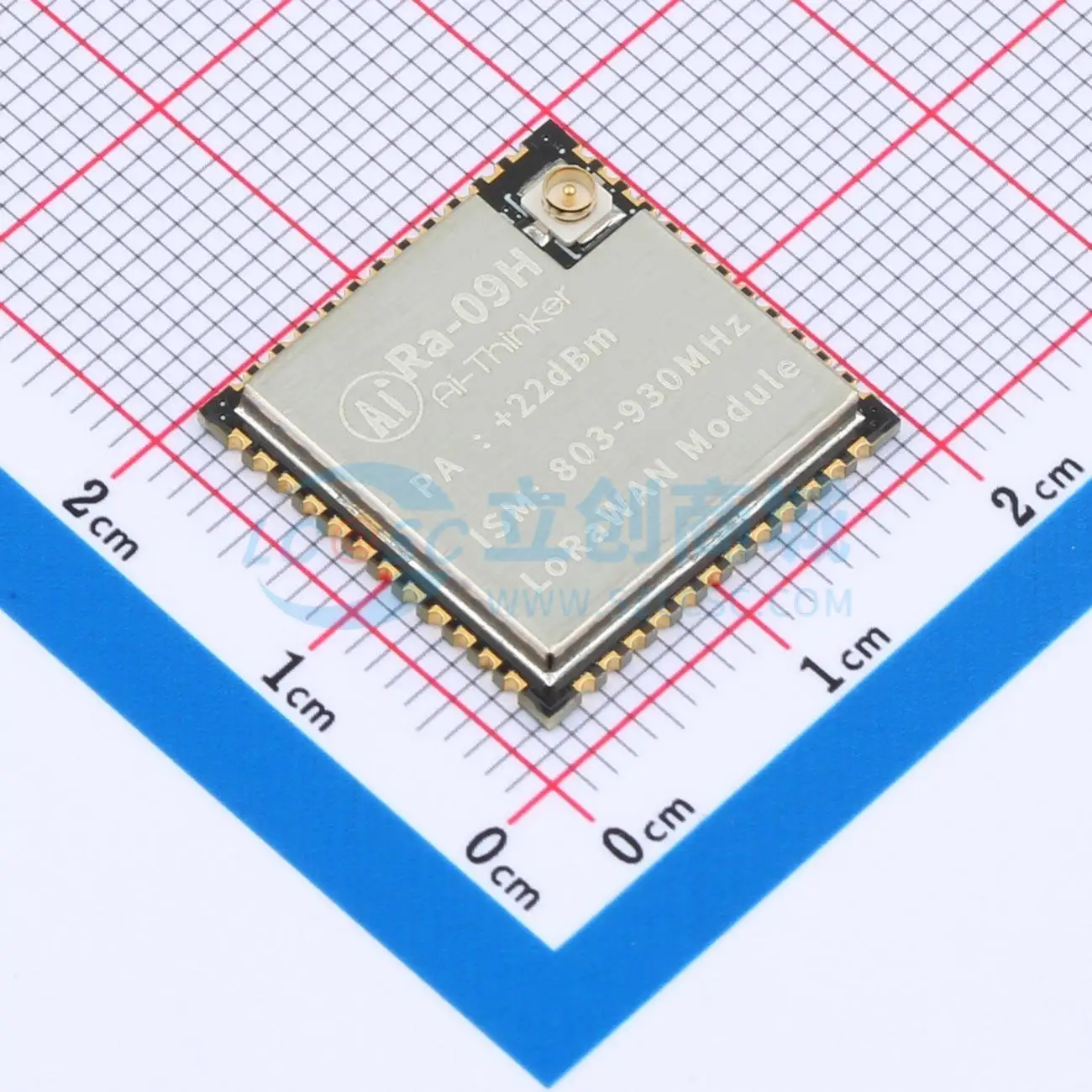 3pcs Ra-09H(IN865) SMD 18x18mm 22dBm DAC GPIO I2C I2S PWM ADC SPI UART LoRa Wireless RF Transceiver Module