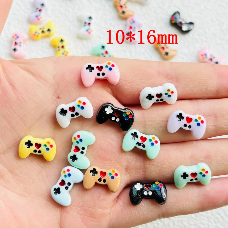 30 Pcs New Kawaii Cartoon Game Console maniglia Resin Scrapbook fermaglio per capelli decorativo fai da te, accessori per Manicure gioielli con