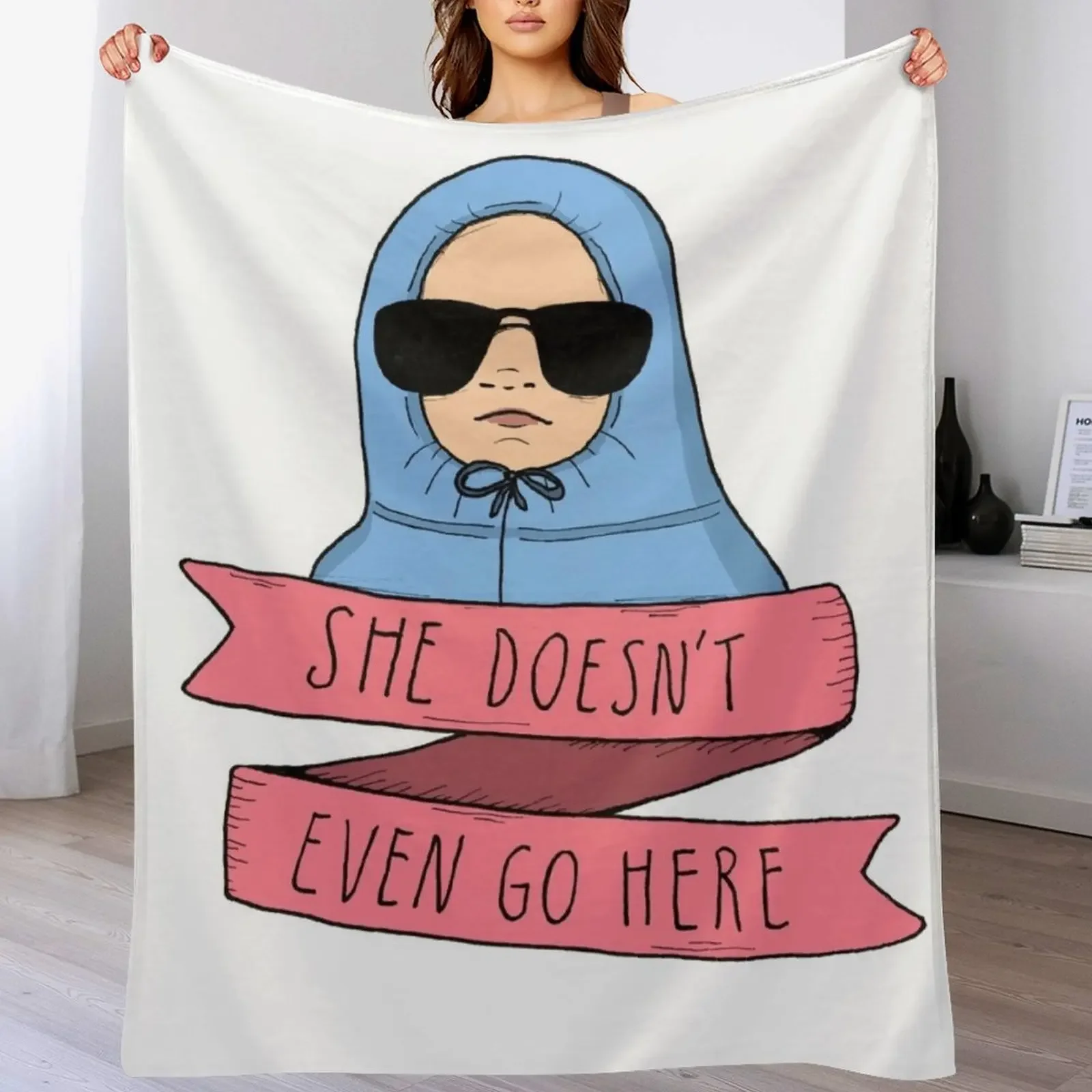 

Mean Girls - She doesn't even go here Throw Blanket Thin Stuffeds Quilt Extra Large Throw Blankets
