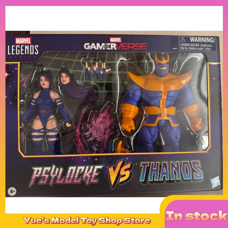 

【In Stock】Hasbro Marvel Psylocke Vs. Thanos Psylocke Thanos Double Set Action Figure Animation Model Toy Collection Gift